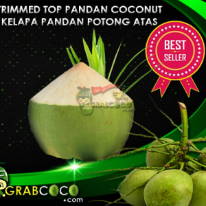 Trimmed Top Fresh Pandan Coconut | Kelapa Pandan Segar Potong Atas (Penang, KL, JB)