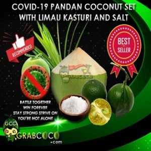 Speedy Recovery Set Pandan Fragrance Coconut + Limau Kasturi + Salt (Penang Only)
